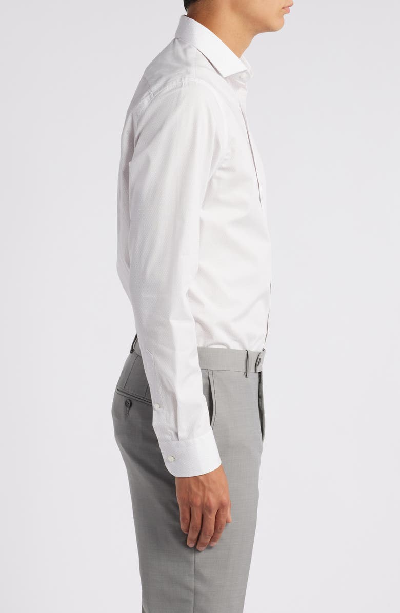 Nordstrom Extra Trim Fit Easy Care Geometric Print Dress Shirt, Alternate, color,