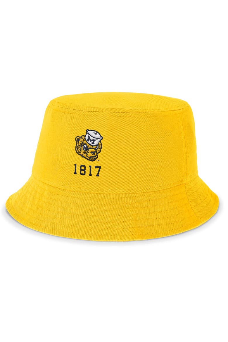 Men's Nike Gold Michigan Wolverines Legacy Apex Bucket Hat, Main, color, Gold