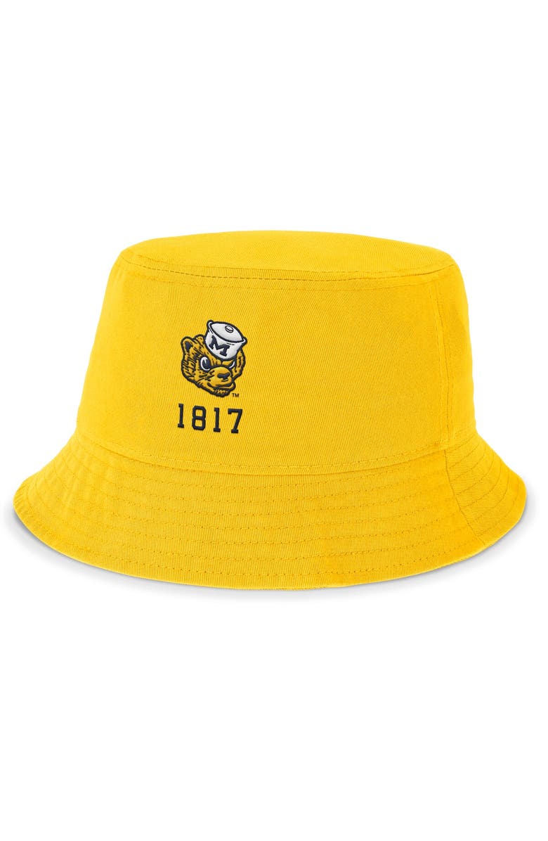 Nike Men's Nike Gold Michigan Wolverines Legacy Apex Bucket Hat, Main, color, Gold