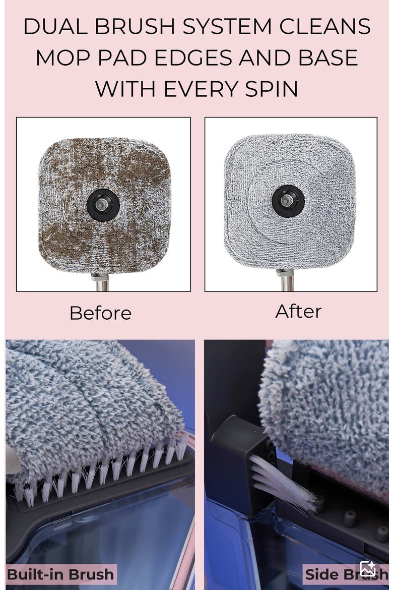 TrueClean Mop & Bucket System, Alternate, color, ROSE