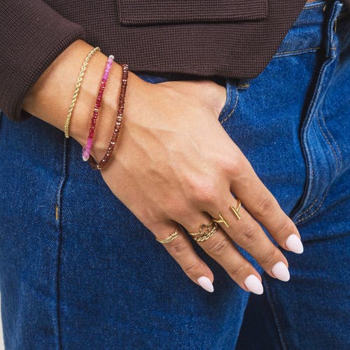 The Lovery Fine Jewelry Ruby Ombre Bead Bracelet In Red