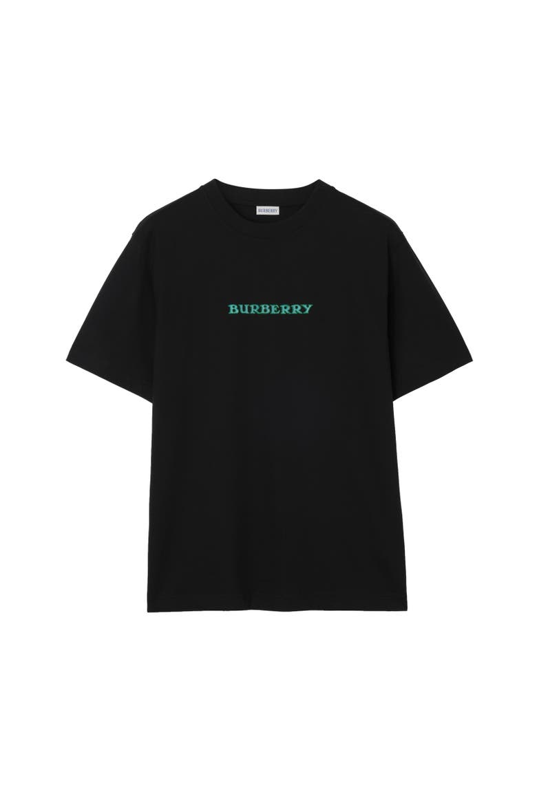 Heritage Logo Cotton T-shirt, Alternate, color, Black