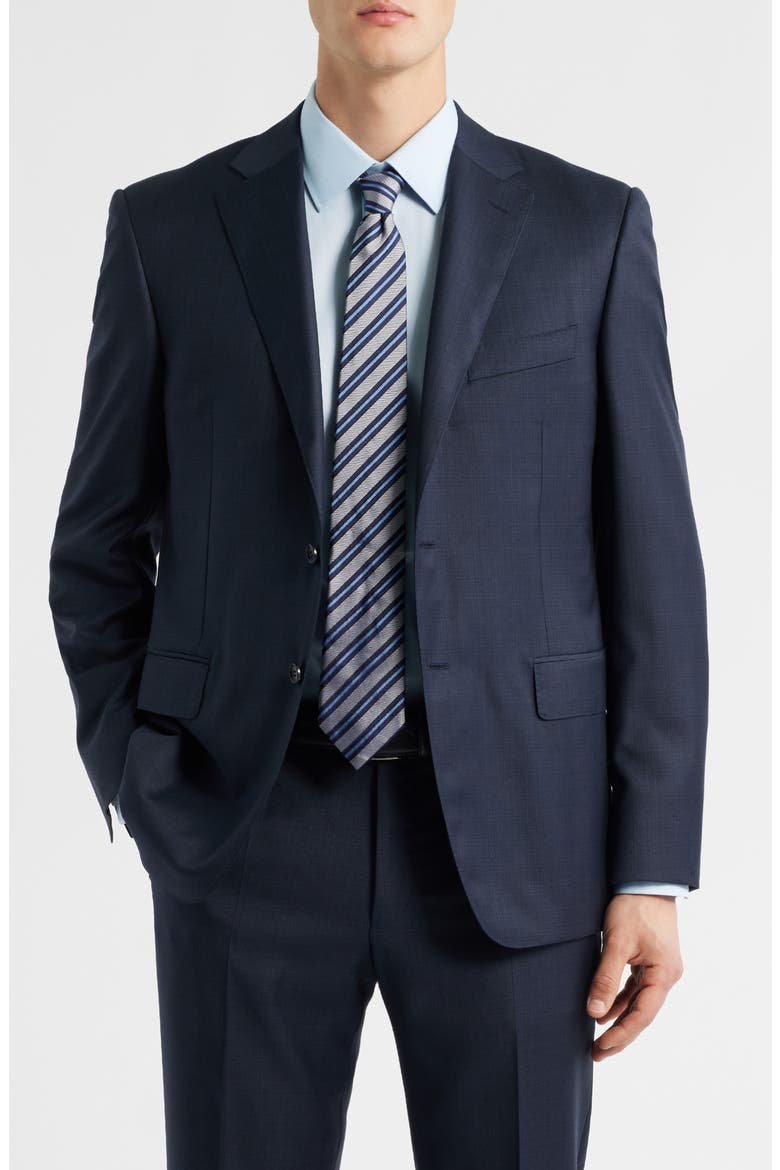 Siena Regular Fit Navy Super 130s Wool Suit, Alternate, color, NAVY