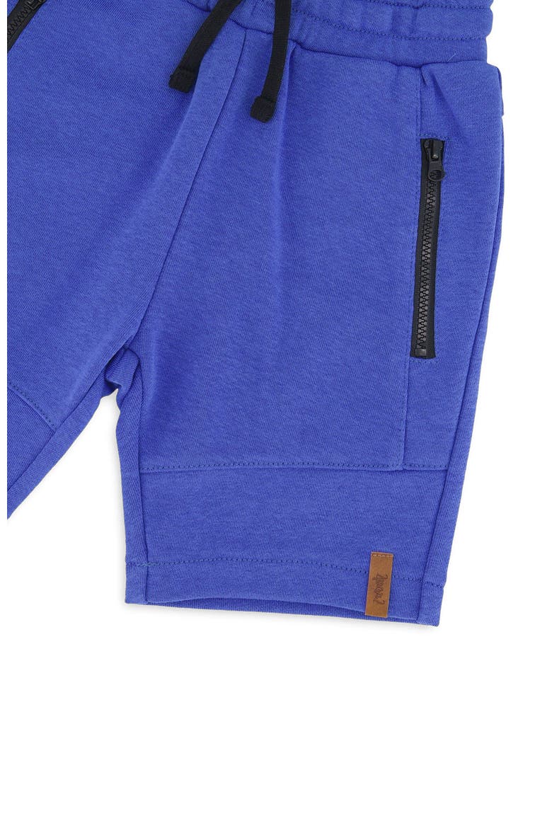 French Terry Shorts with Cross Seams, Alternate, color, Royal Blue