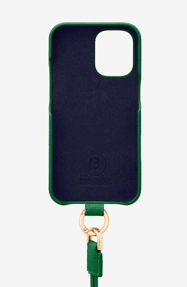 MAISON de SABRÉ Sling Phone Case, Alternate, color, Emerald Green