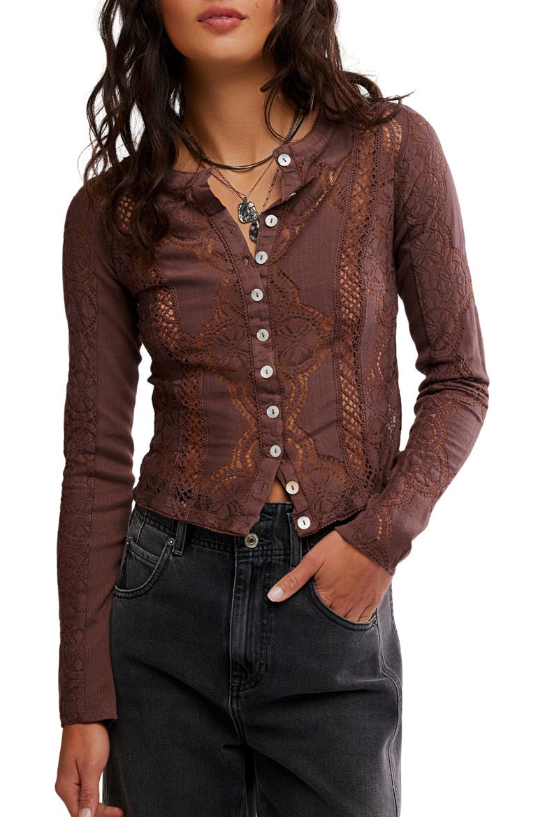 Jae Button-Up Top, Main, color, CHICORY COFFEE
