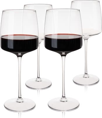 Reserve Julien Crystal Bordeaux Glasses Set of 4