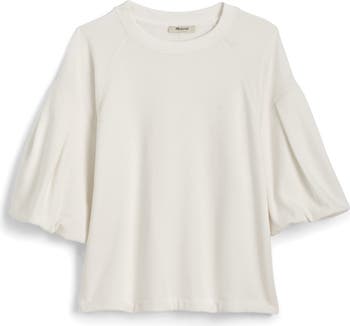 (取寄) メイドウェル レディース パフ スリーブ スウェットシャツ スタイル Madewell women Puff Sleeve Sweatshirt Style Winter White Madewell Puff Sleeve Sweatshirt T-Shirt | Nordstrom