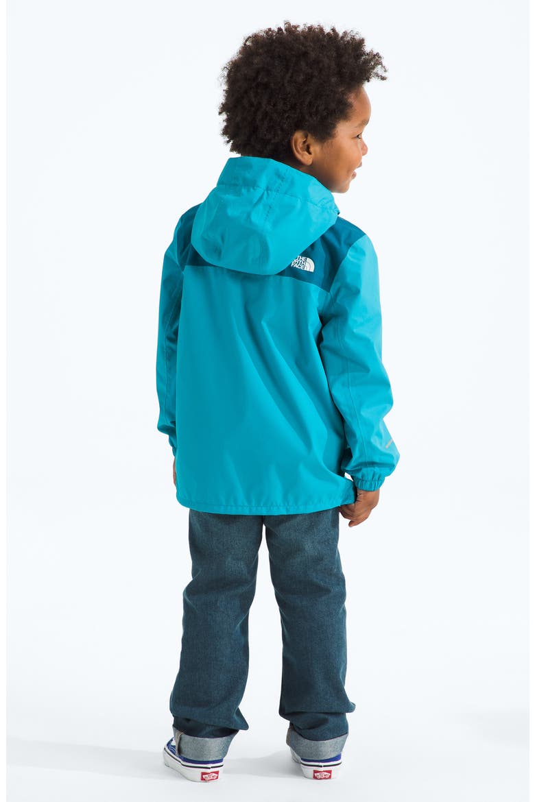 Kids' Antora Waterproof Recycled Polyester Rain Jacket, Alternate, color, MERIDIAN BLUE/ DUSK BLUE
