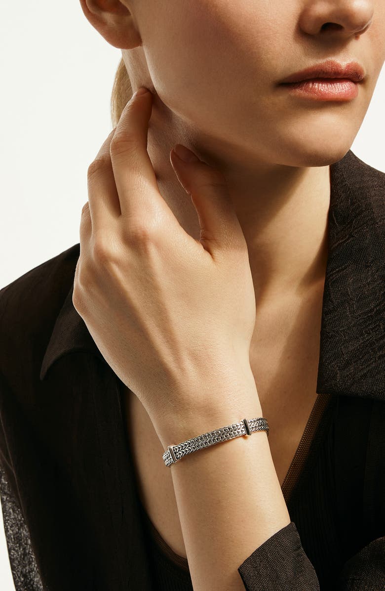 John Hardy Icon Link Station Bracelet, Alternate, color, Silver