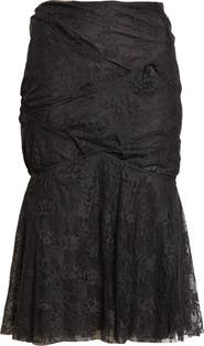 Junya Watanabe Nylon & Cotton Raschel Lace Skirt