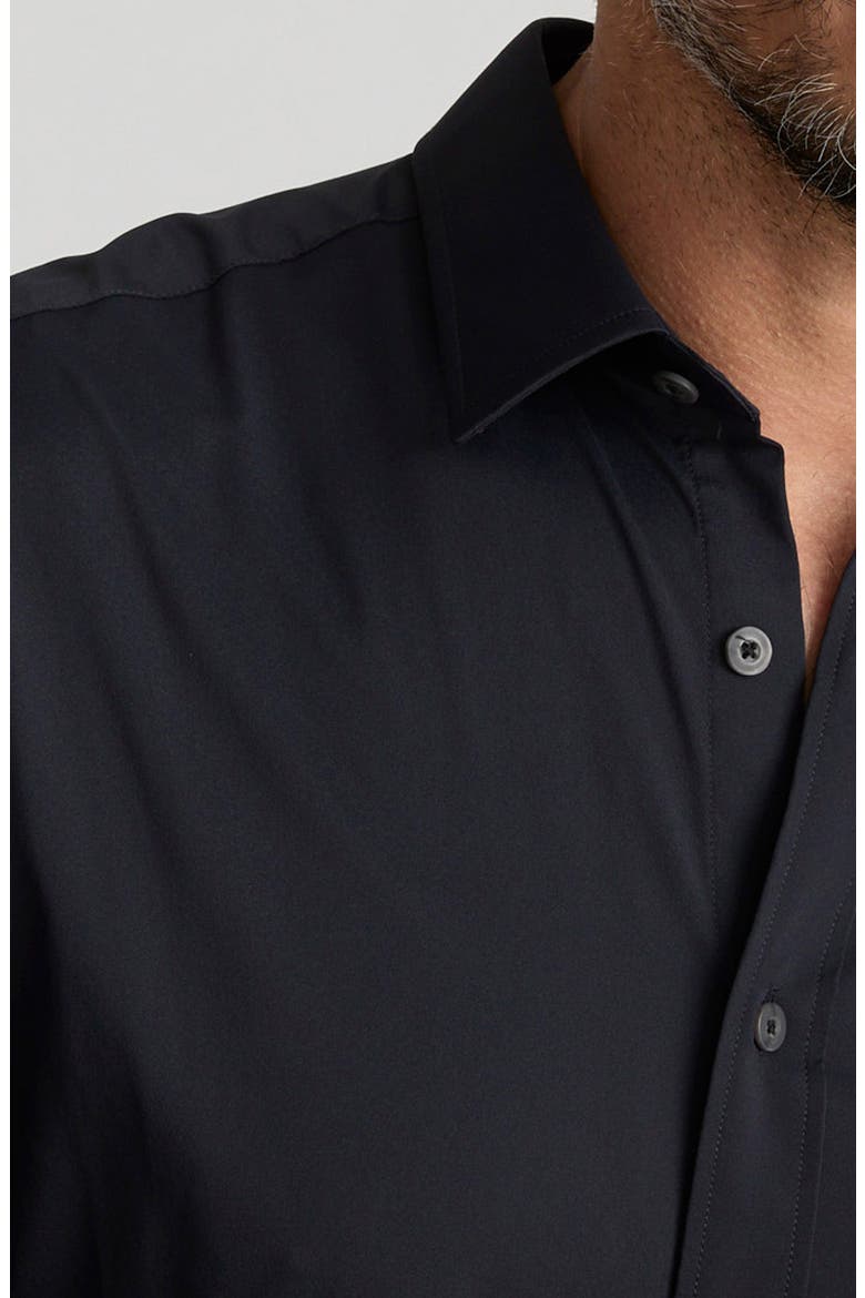 Gironde Performance Stretch Button-Up Shirt, Alternate, color, BLACK