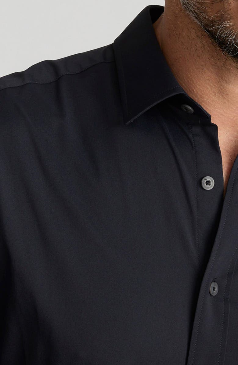 UNTUCKit Gironde Performance Stretch Button-Up Shirt, Alternate, color, Black