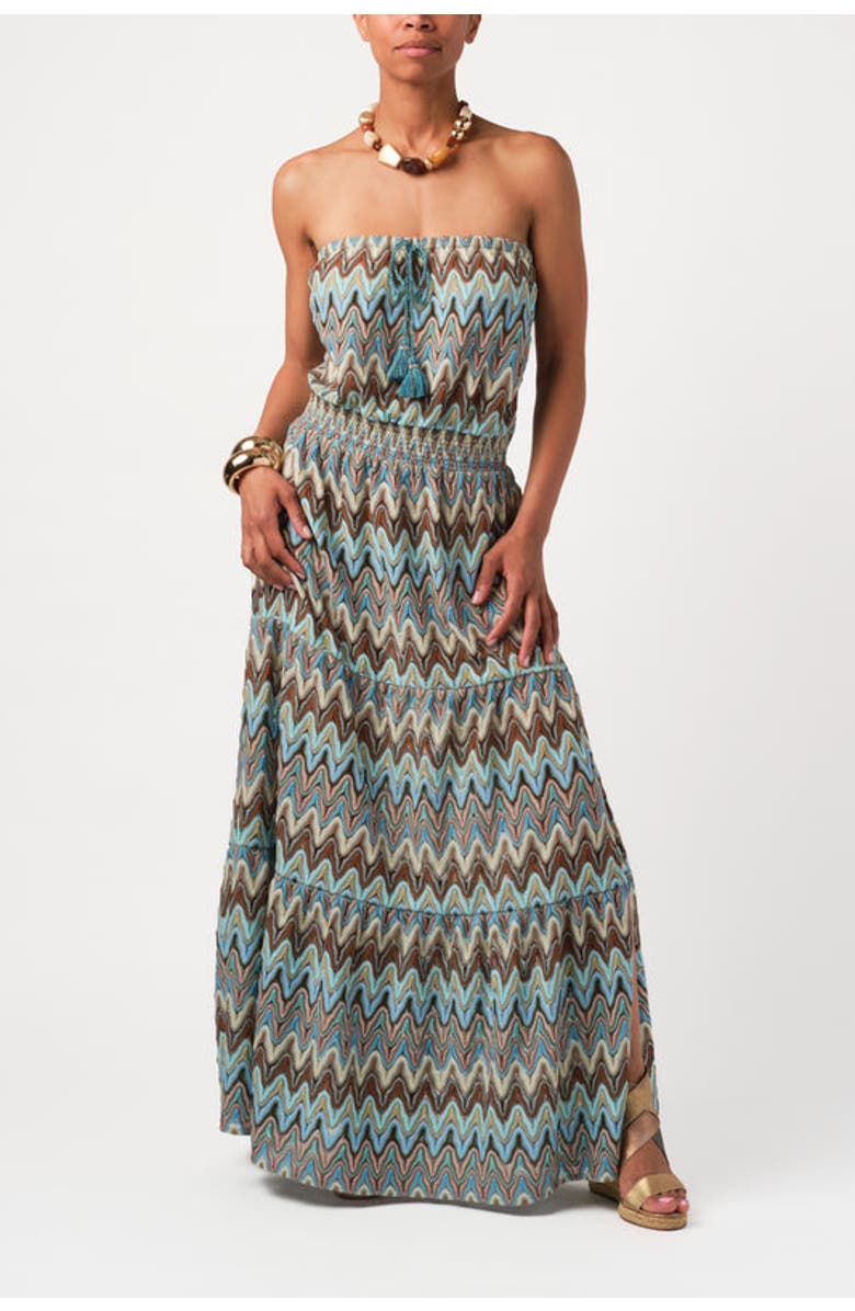 Calypso St. Barth Vera Dress, Main, color, Blue Multi