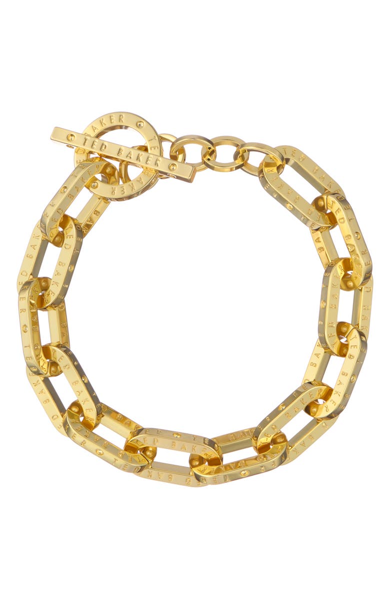 Ted Baker Loan Logo Link Bracelet, Main, color, 