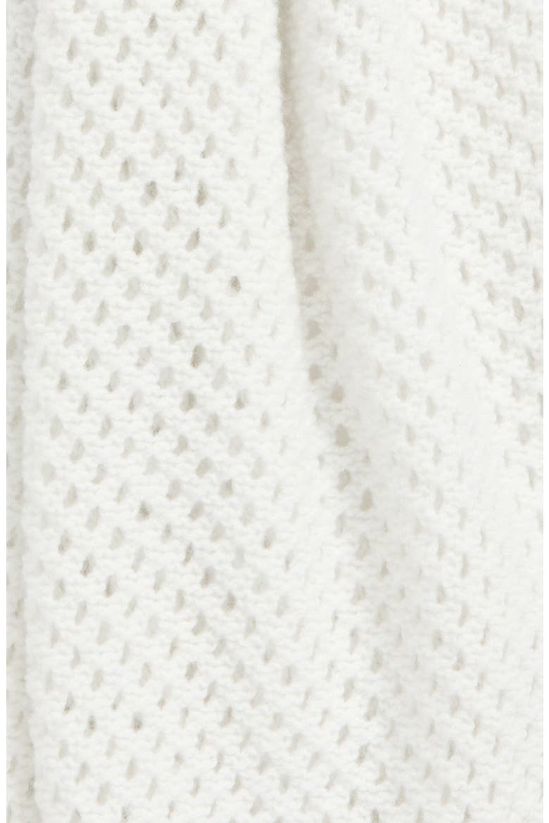 Cashmere Scarf, Alternate, color, WHITE