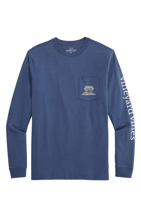 St. Patty's Day Long Sleeve Cotton Graphic Pocket T-Shirt