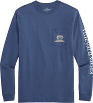 vineyard vines St. Patty's Day Long Sleeve Cotton Graphic Pocket T-Shirt