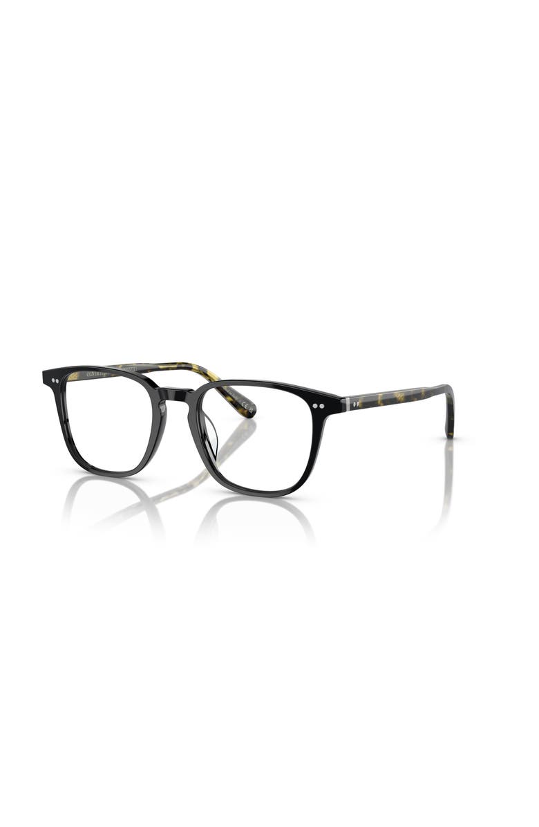 Oliver Peoples 48mm Rectangle optical glasses, Main, color, Black