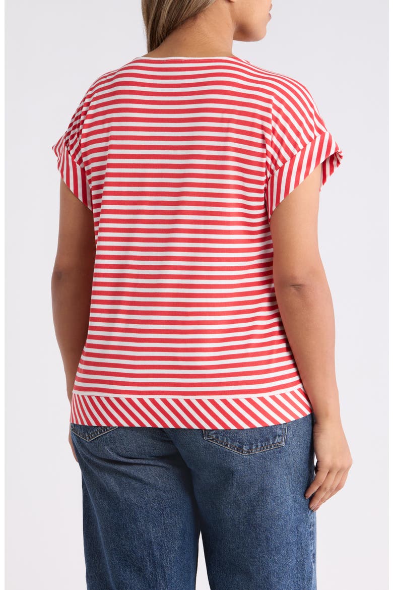 Stripe Dolman Top, Alternate, color, ROUGE/NATURAL WHITE