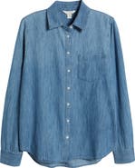 Caslon® Chambray Button-Up Shirt