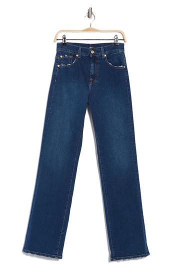 7 For All Mankind Tess Straight Leg Trouser Jeans In Long Beach