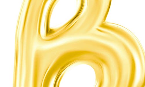 Simona Bubble Initial Pendant Necklace In Gold