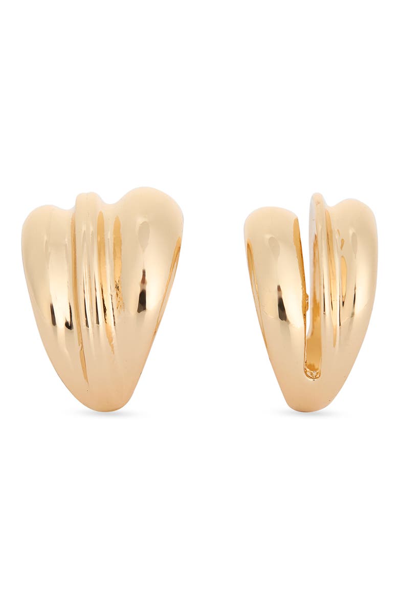 Set of 2 Wide Tiered Rings, Alternate, color, GOLD