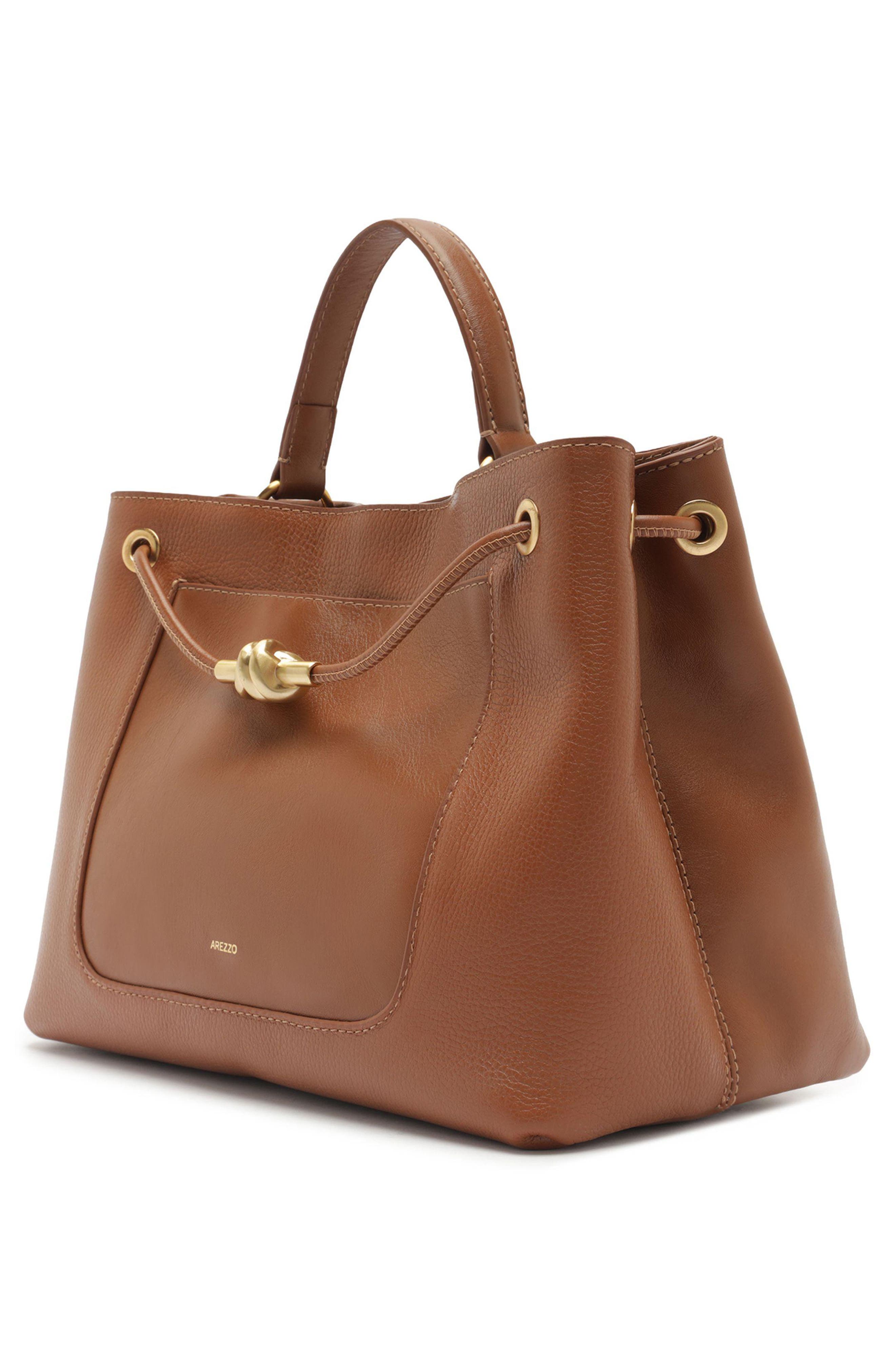 Delphine Large Leather Shopper, Alternate, color, SOUL NATURAL