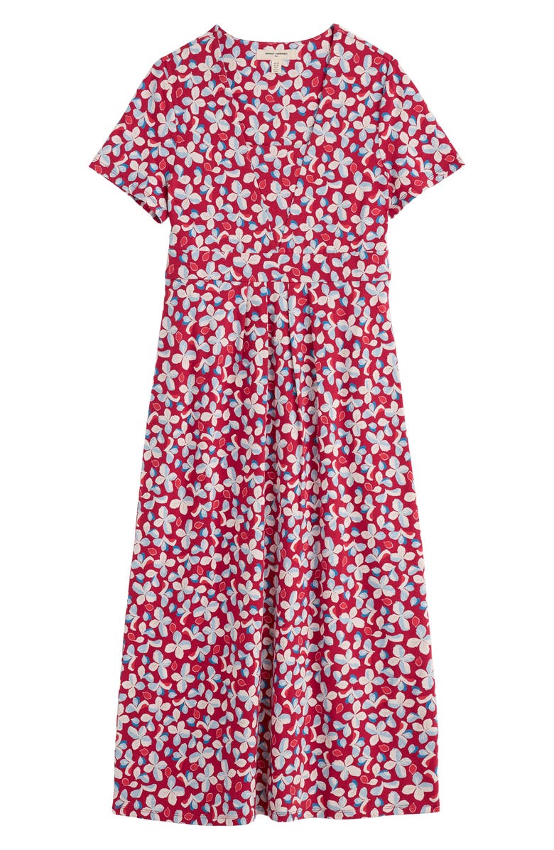 Seasalt Cornwall Seed Packet Floral Stretch Organic Cotton Midi Dress, Alternate, color,