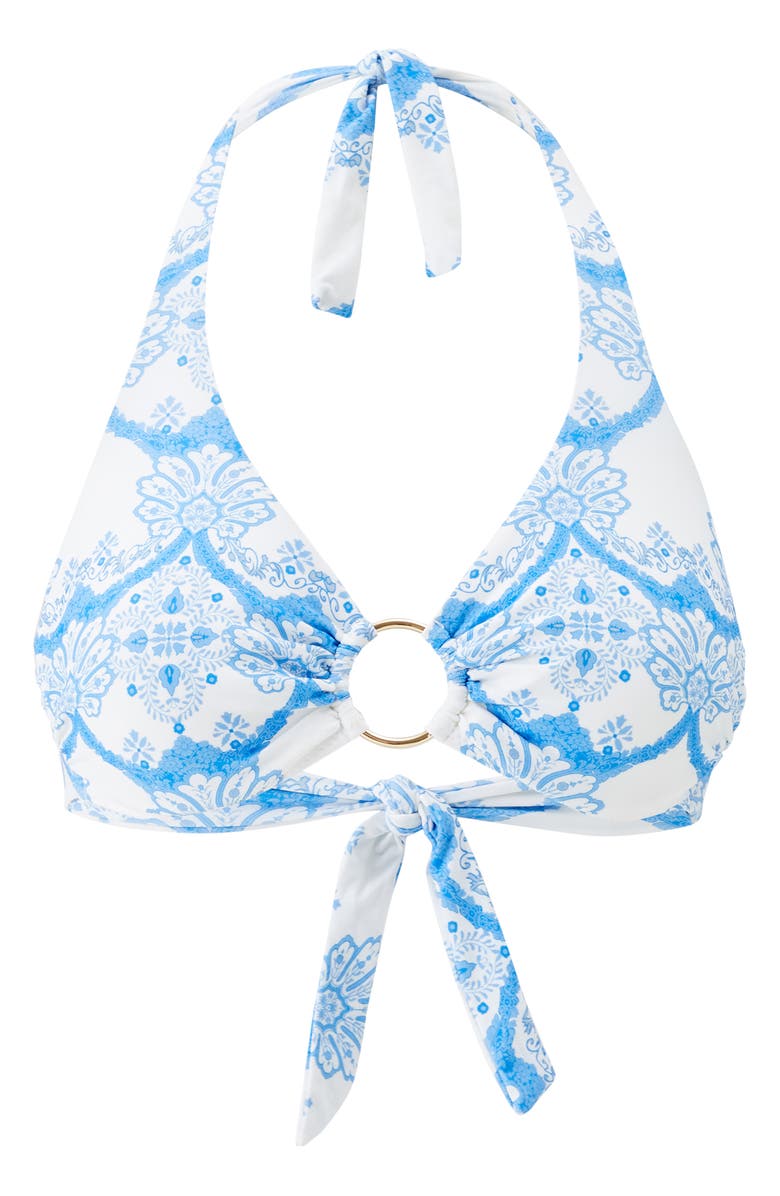 Melissa Odabash Brussels Halter Swim Top, Alternate, color, Florian