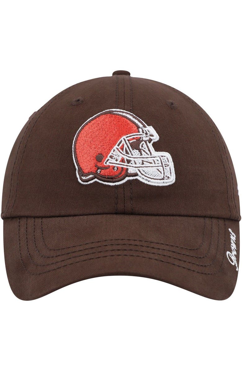 '47 Women's '47 Brown Cleveland Browns Miata Clean Up Primary Logo Adjustable Hat, Alternate, color, Brown