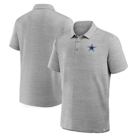 Men's Fanatics Heather Gray Dallas Cowboys Clutch Polo