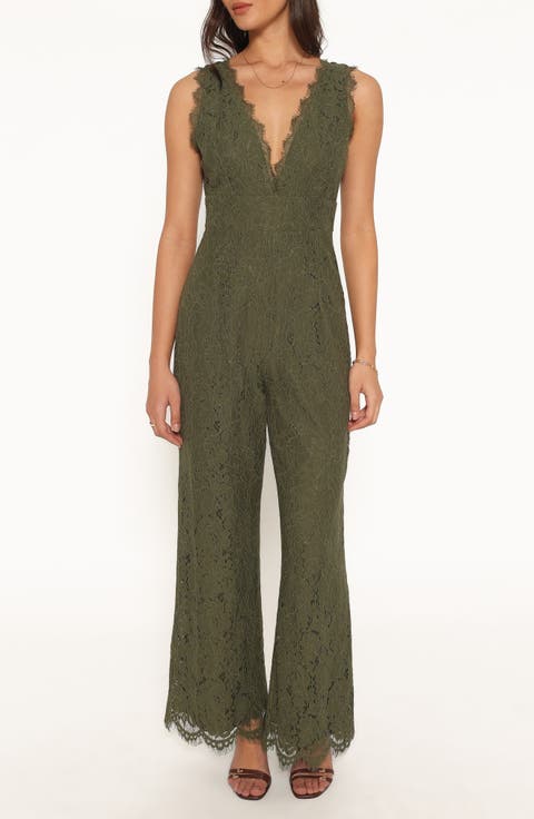 Eloise Cotton Blend Lace Jumpsuit