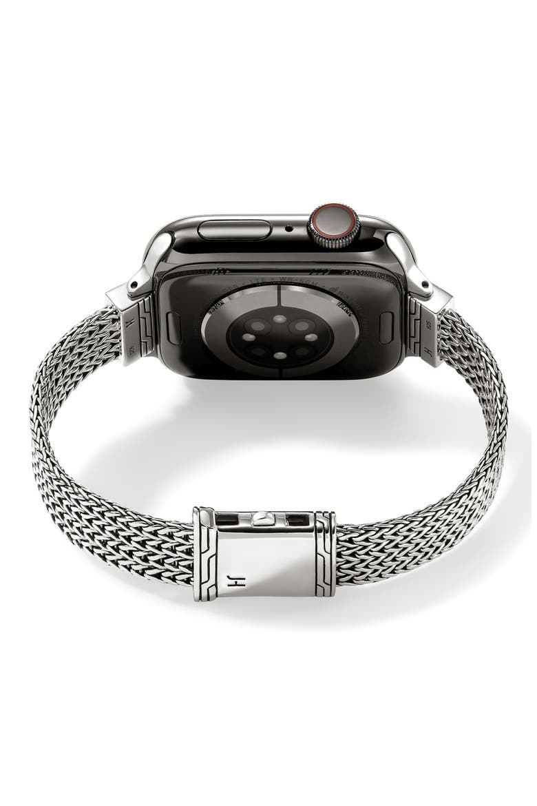 Smart Watch Strap Diamond Pave, 12mm, Alternate, color, SILVER