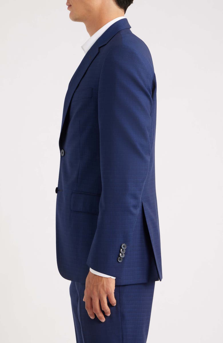 Peter Millar Flynn Classic Fit Navy Check Wool Suit, Alternate, color, Blue