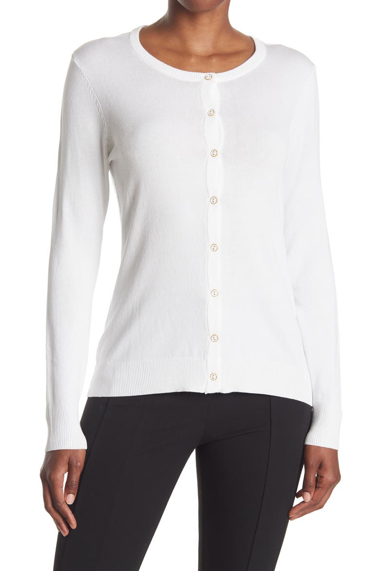 Lightweight Garden Cardigan, Main, color, GARDENIA