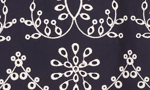 KAREN KANE KAREN KANE EMBROIDERED COTTON SHIFT DRESS