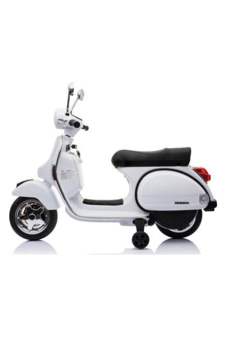 Kids' Vespa 12V Scooter, Alternate, color, WHITE
