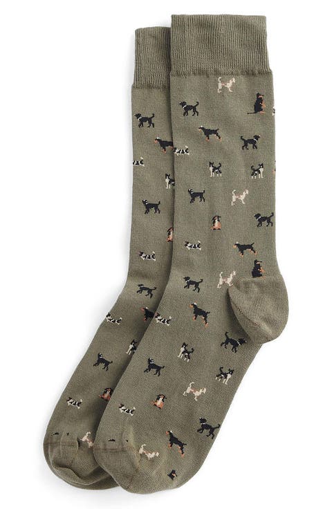 Mavin Dog Cotton Blend Crew Socks