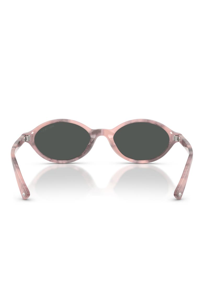 51mm Oval Sunglasses, Alternate, color, ROSE HAVANA / DARK GREY
