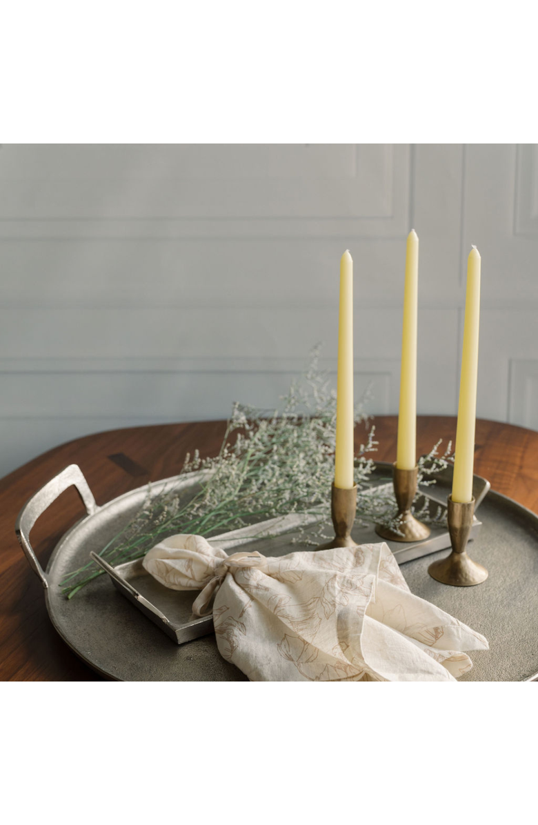 CG Hunter 3.5" Iron Candleholders in Antique Brass, Alternate, color, Brass