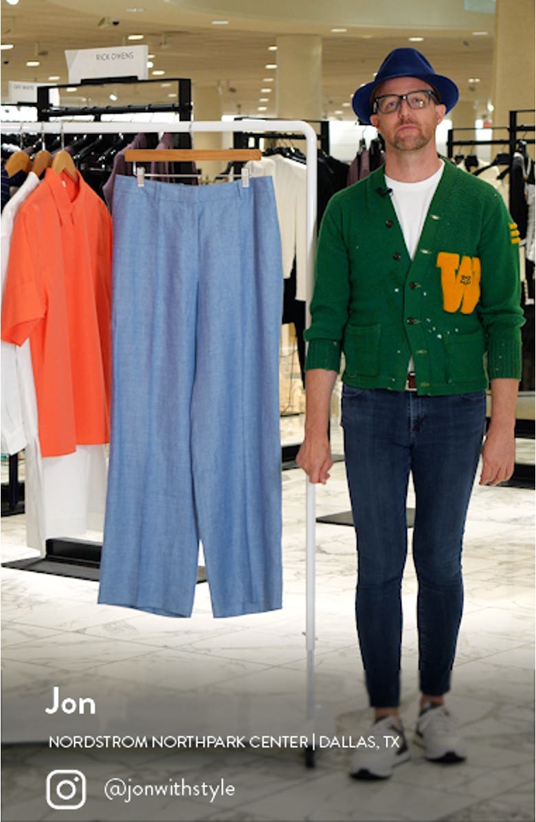 Gates Straight Leg Linen Trousers, sales video thumbnail