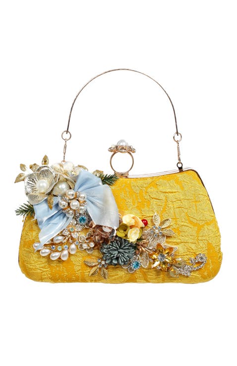Mustard Bag, Gold Handle Ornament