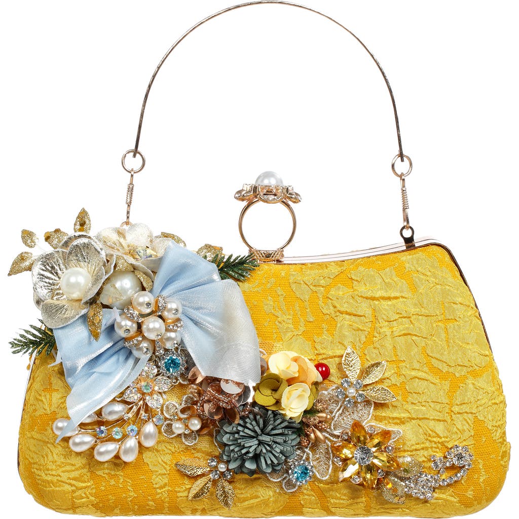 Mark Roberts Mustard Bag, Gold Handle Ornament In Multi