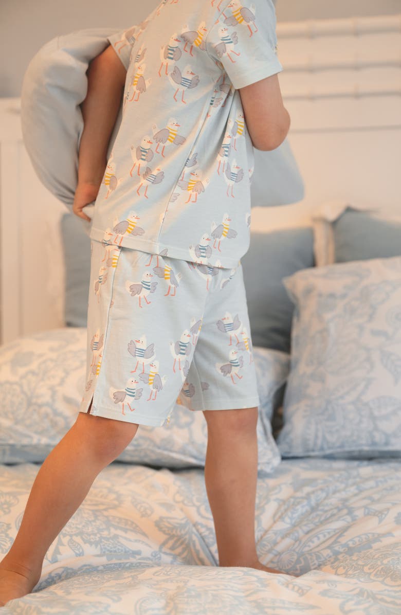 Magnetic Me Kids' Gulls Wanna Have Fun Fitted Two-Piece Pajamas, Alternate, color, Gulls Wanna Have Fun