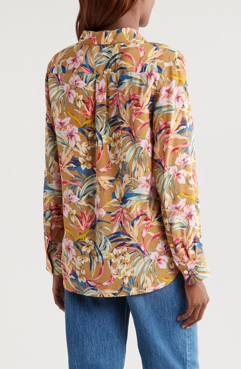 Tommy Bahama Flora Amora Button-Up Silk Shirt, Alternate, color, 