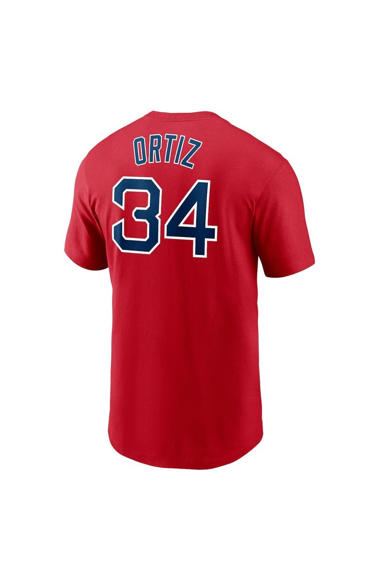 Nike Men's Nike David Ortiz Red Boston Red Sox Name & Number T-Shirt, Alternate, color, Red