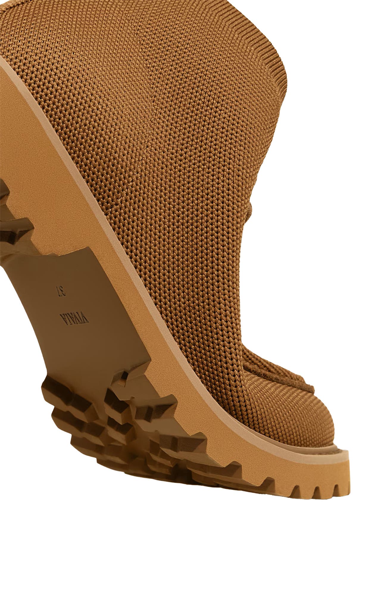 Francis Round-Toe Lug Sole Ankle Boots, Alternate, color, Caramel