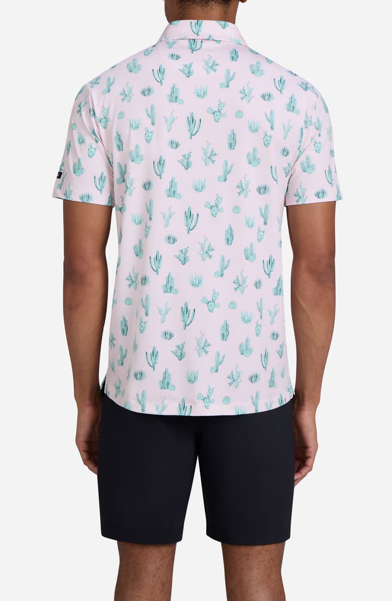 Bad Birdie Thorn in your Side Cactus Print Performance Golf Polo, Alternate, color, Thorn In Your Side